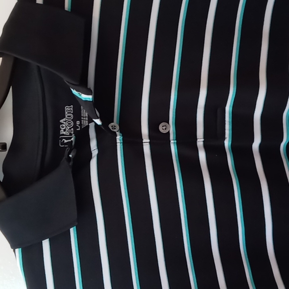 PGA TOUR Striped Polo - Picture 3 of 7